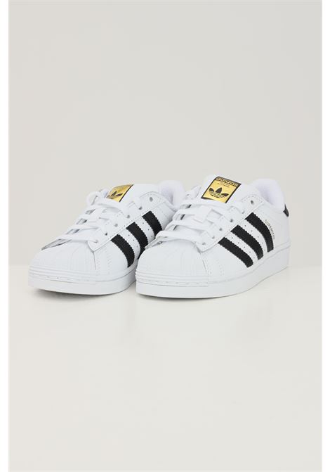 White sneakers for boys and girls SUPERSTAR ADIDAS ORIGINALS | FU7714.